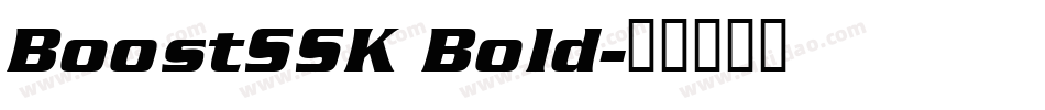 BoostSSK Bold字体转换